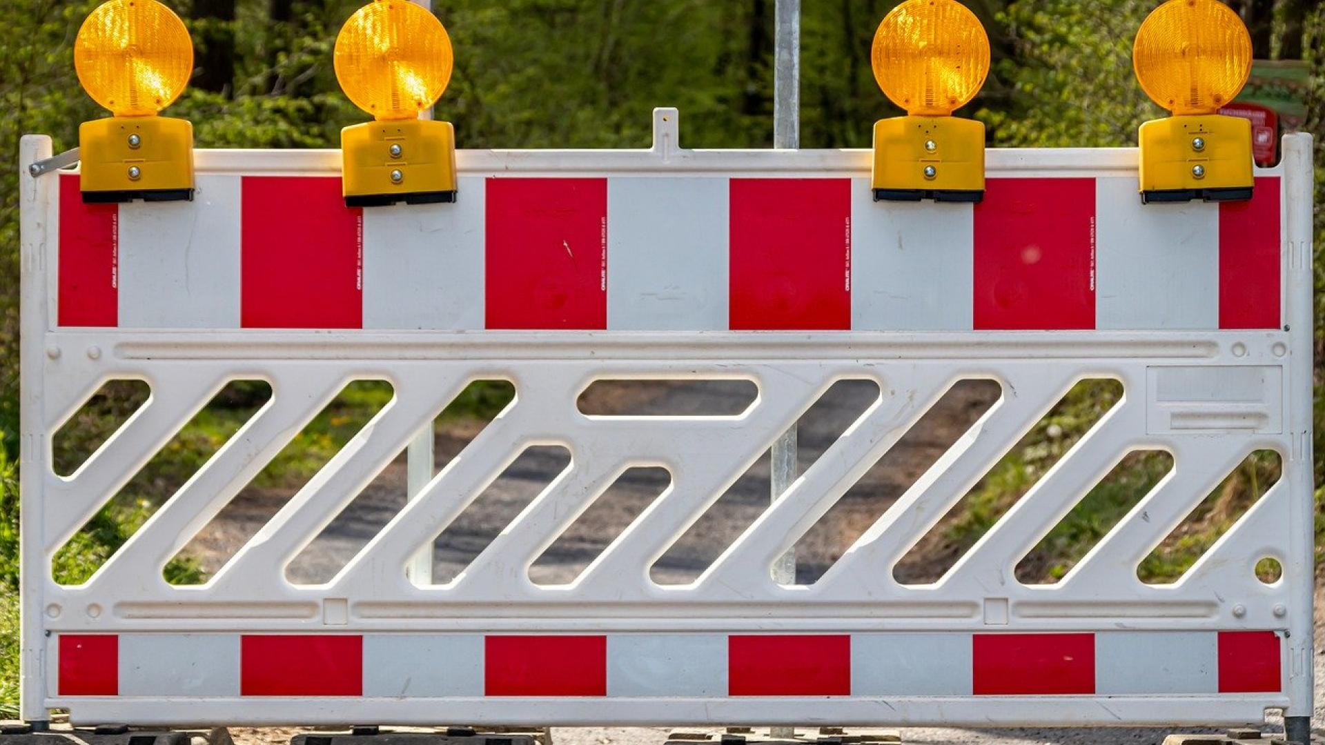 afgesloten weg